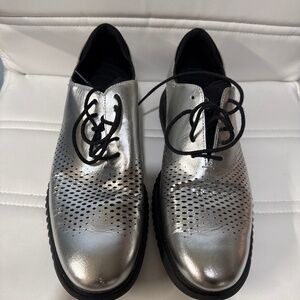 Cole Haan  2.0 Grand  silver shoes